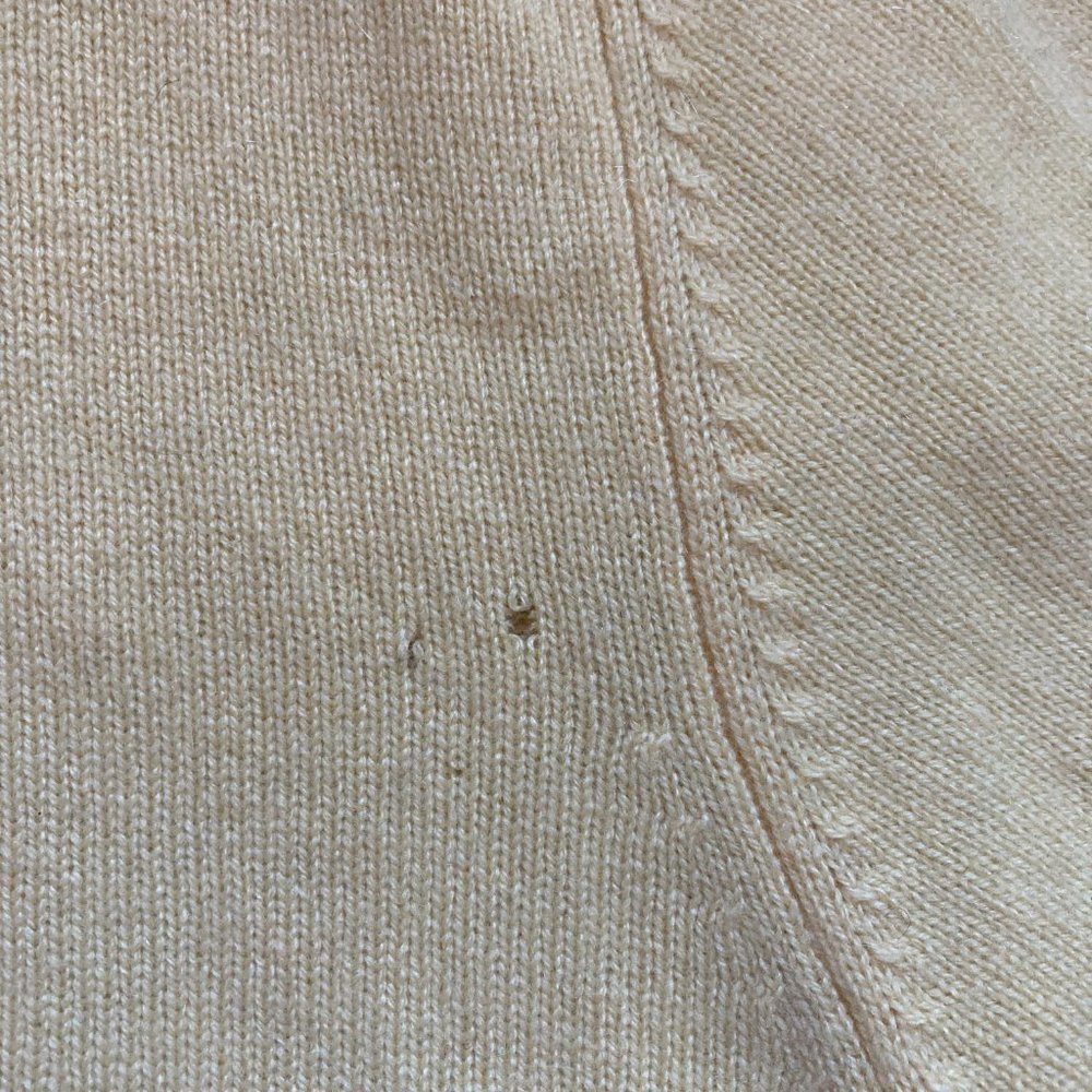 Pure Cashmere Sweater Sunshine Yellow, Ruffled, Scoop Neck - Picture 10 of 10